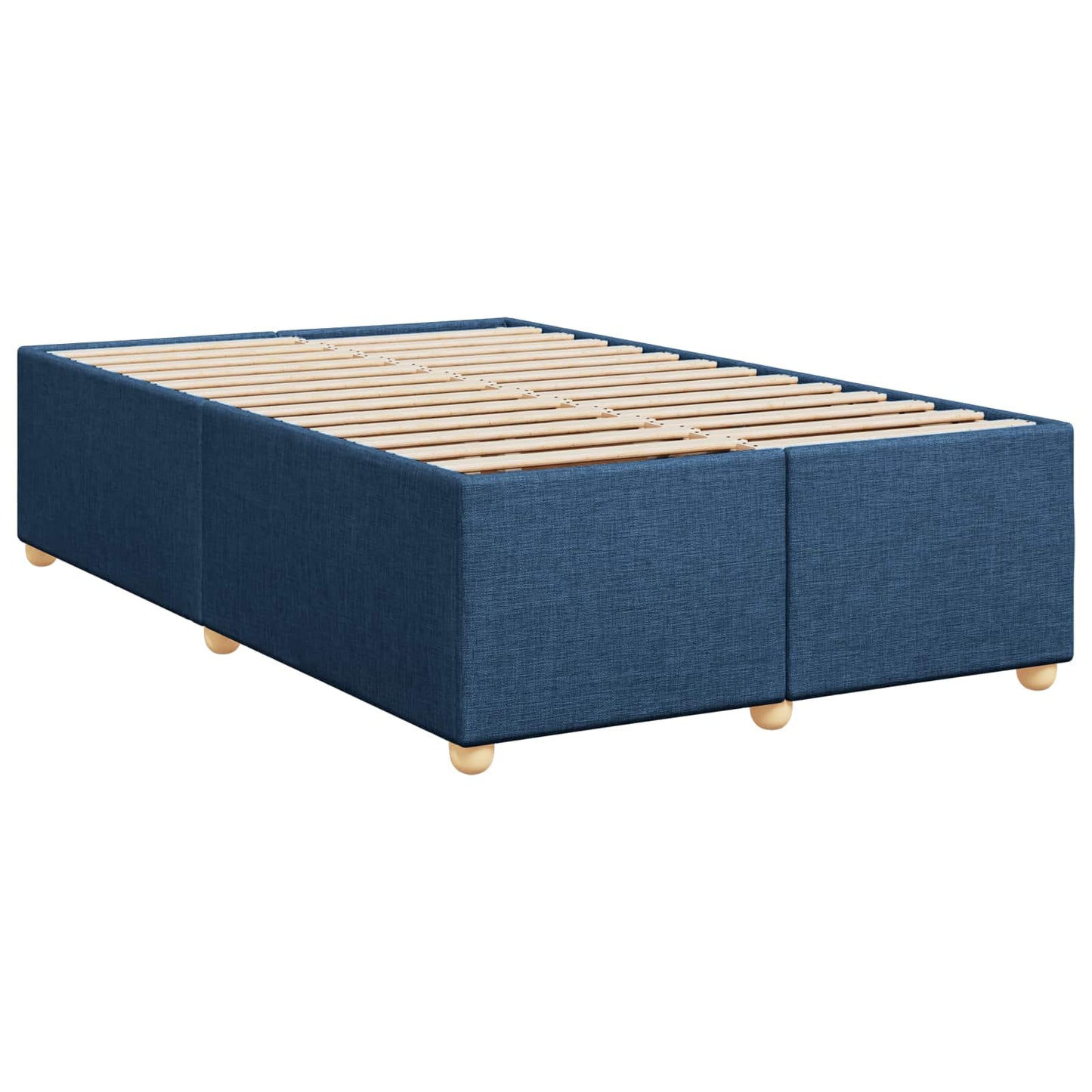 Boxspringbed met matras met hoofdeinde Blauw 120 x 190 cm Stof
