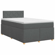 Boxspringbed met matras 120 x 190 cm donkergrijs