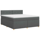 Boxspringbed met matras 160x200 cm donkergrijs