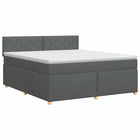 Boxspringbed 160x200 cm donkergrijs