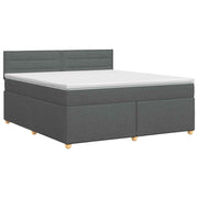 Boxspringbed 180x200 cm donkergrijs
