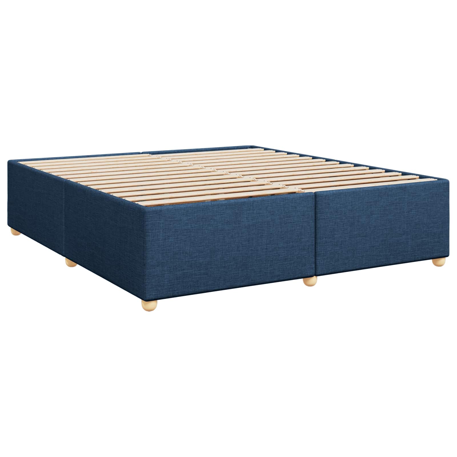 Boxspringbed met matras met hoofdeinde Blauw 180 x 200 cm Stof