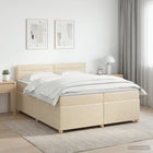 Boxspringbed compleet 200x200 cm crème