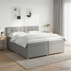 Boxspringbed matras 200x200 cm lichtgrijs