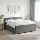 Boxspringbed 200x200 cm donkergrijs