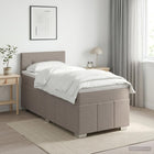 Boxspringbed Taupe 90 x 200 cm met matras