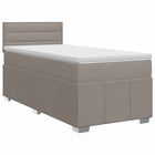 Boxspringbed 90 x 200 cm taupe