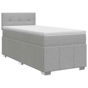 Boxspringbed 90x200 cm lichtgrijs