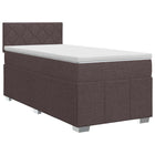 Boxspringbed met matras 90x200 cm donkerbruin