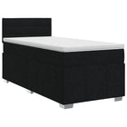 Boxspringbed met matras 100x200 cm zwart