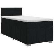 Boxspringbed met matras 100x200 cm zwart