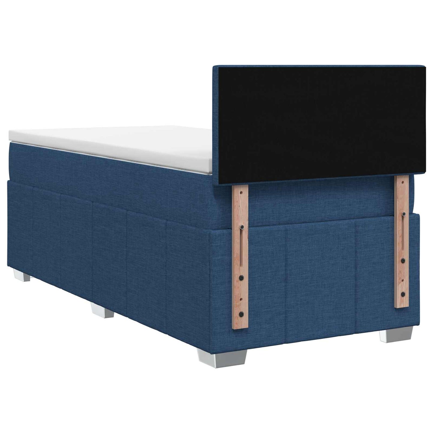 Boxspringbed met matras met hoofdeinde Blauw 100 x 200 cm Stof