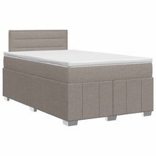 Boxspringbed met matras met hoofdeinde Taupe 120 x 190 cm Stof
