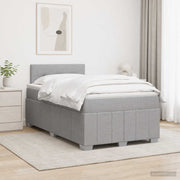 Boxspringbed 120x190 cm lichtgrijs met matras