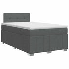 Boxspringbed met matras 120 x 190 cm donkergrijs