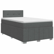 Boxspringbed met matras 120 x 190 cm donkergrijs