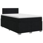 Boxspringbed met matras 120x190 cm zwart