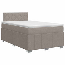 Boxspringbed met matras met hoofdeinde Taupe 120 x 190 cm Stof