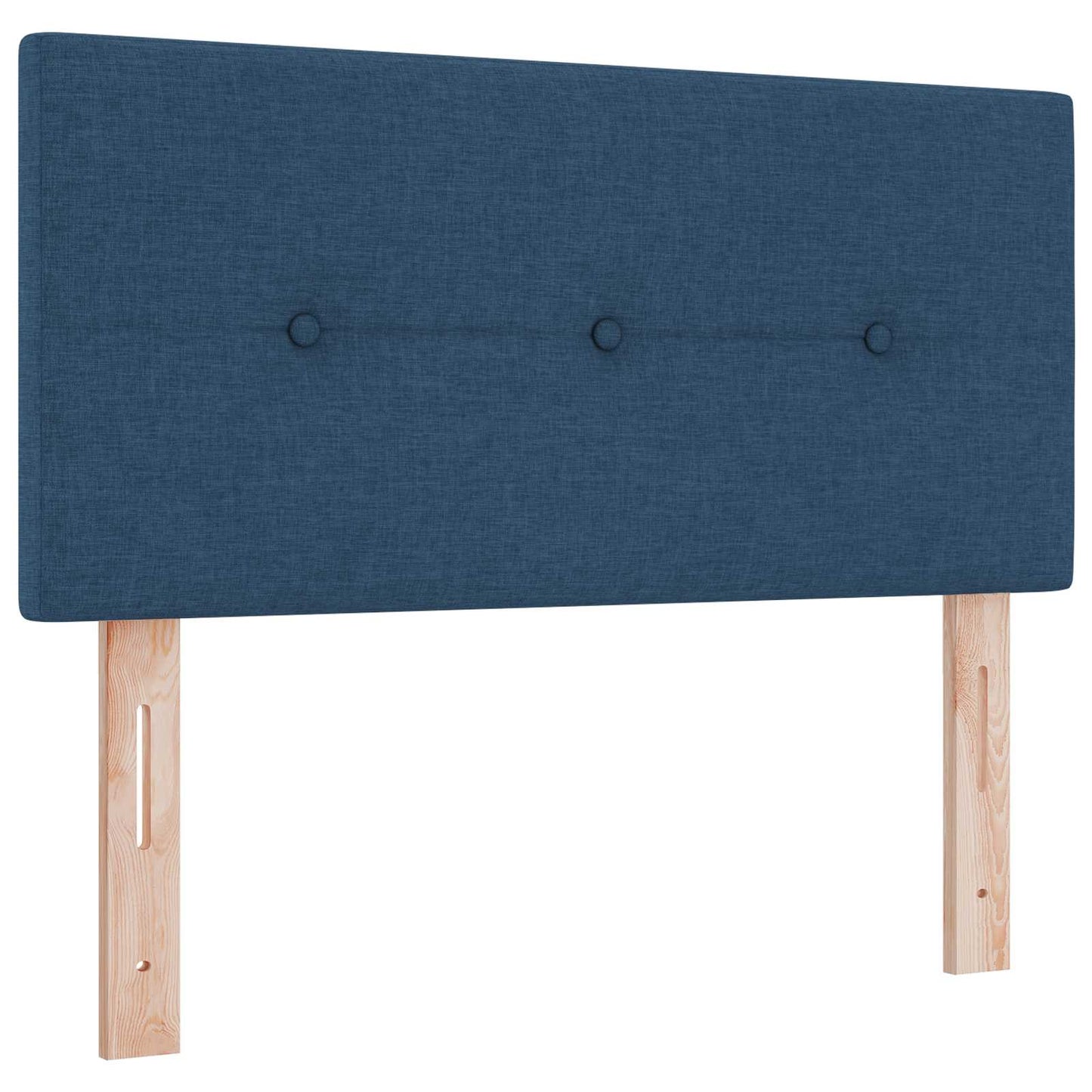 Boxspringbed met matras met hoofdeinde Blauw 120 x 200 cm Stof