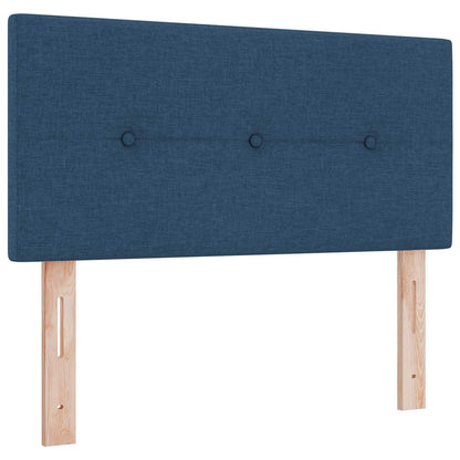 Boxspringbed met matras met hoofdeinde Blauw 120 x 200 cm Stof