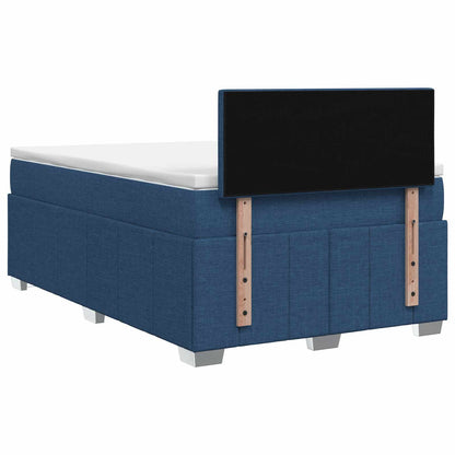 Boxspringbed met matras met hoofdeinde Blauw 120 x 200 cm Stof