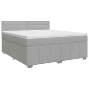 Boxspringbed 140x190 cm Lichtgrijs met matras