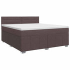 Boxspringbed met matras 140x200 cm donkerbruin