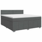 Boxspringbed met matras 160x200 cm donkergrijs