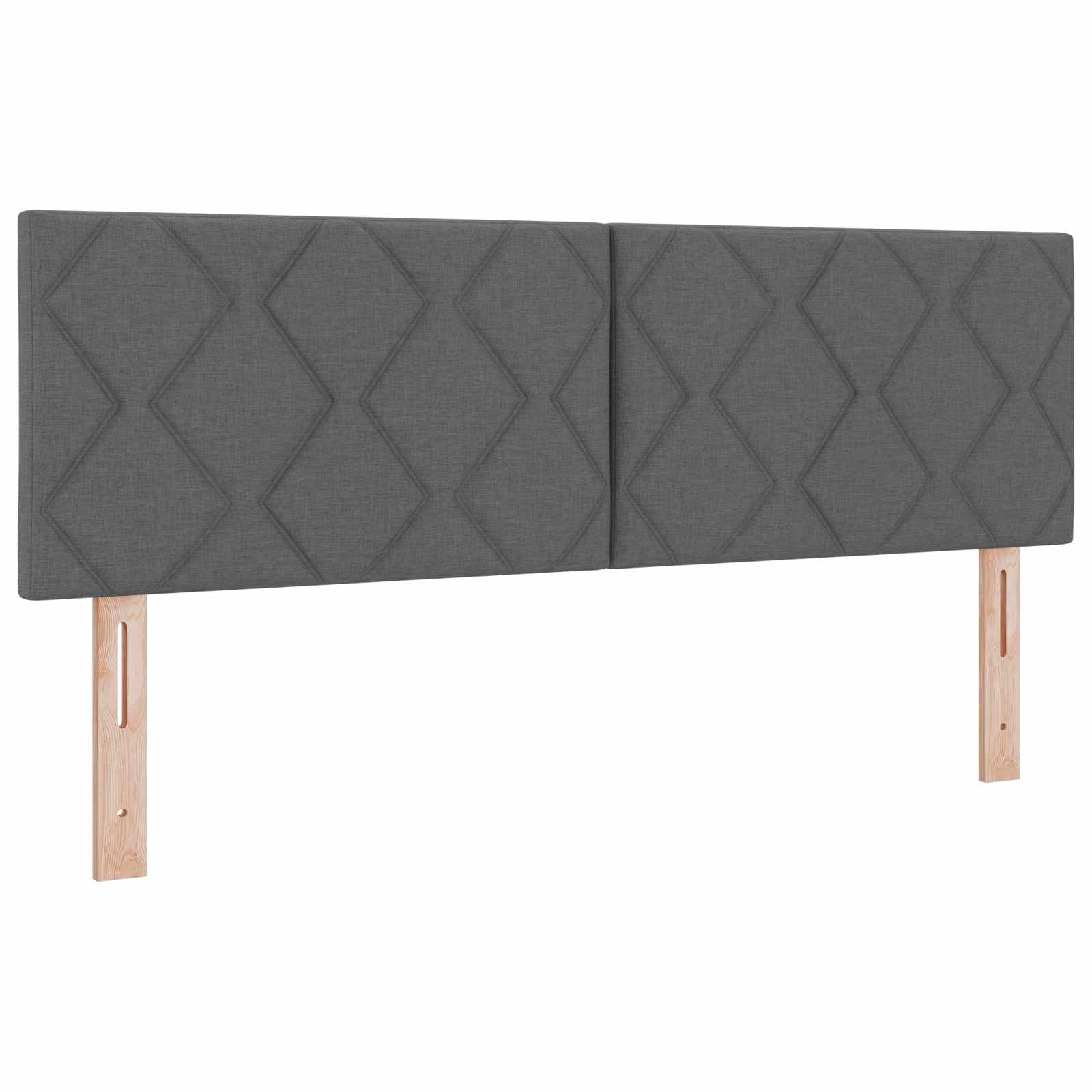 Boxspringbed met matras Donkergrijs 160 x 200 cm Stof