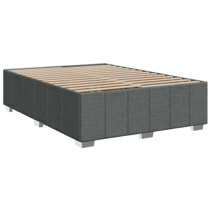 Boxspringbed met matras Donkergrijs 160 x 200 cm Stof