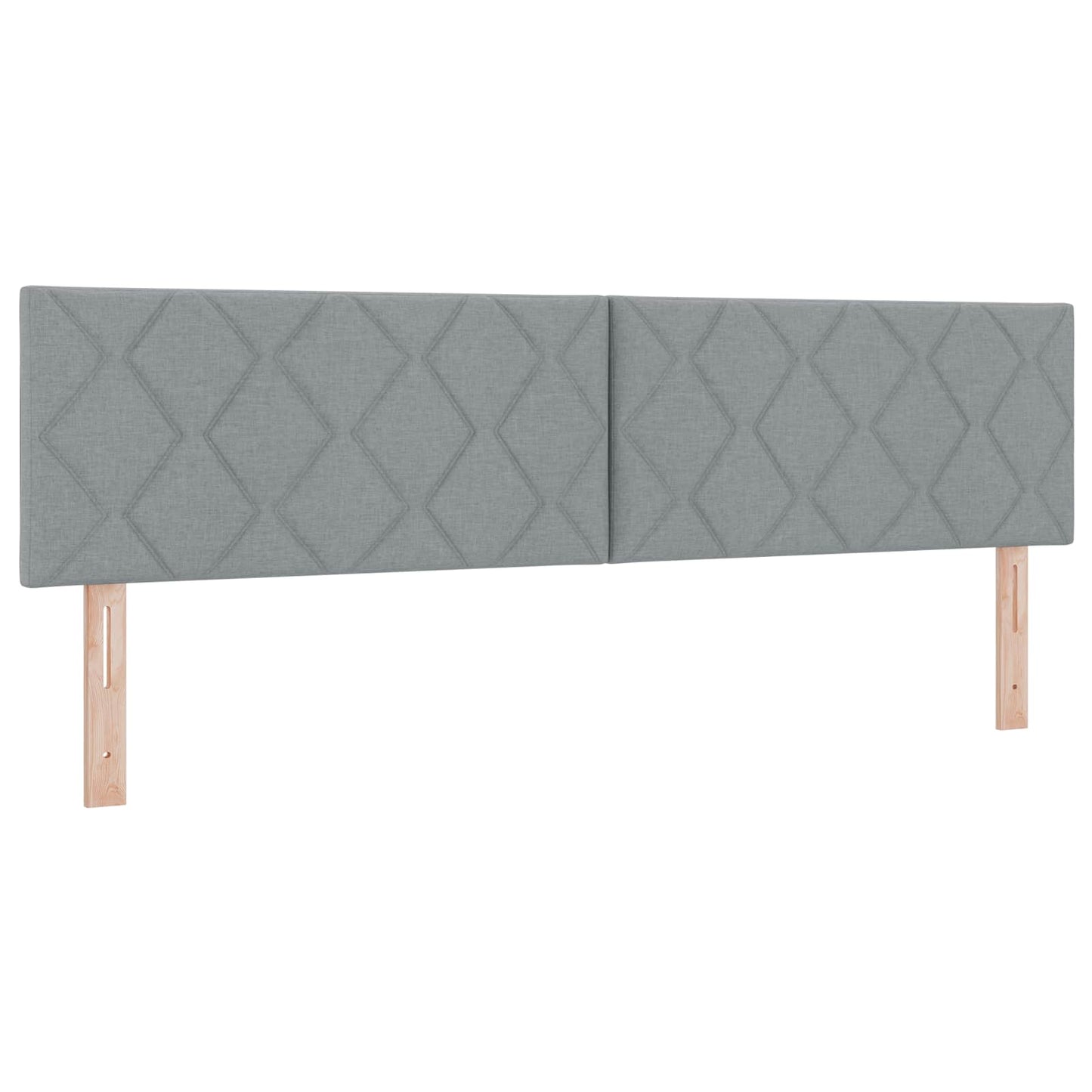 Boxspringbed met matras Lichtgrijs 180 x 200 cm Stof