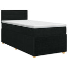 Boxspringbed 80x200 cm zwart stof