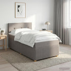Boxspringbed met matras 80x200 cm taupe
