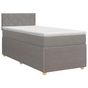 Boxspringbed 90x190 cm taupe