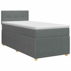 Boxspringbed 100x200 cm donkergrijs
