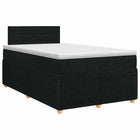 Boxspringbed 120 x 190 cm zwart stof