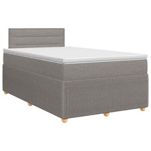 Boxspringbed met matras met hoofdeinde Taupe 120 x 190 cm Stof