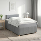 Boxspringbed 120x200 cm lichtgrijs met matras