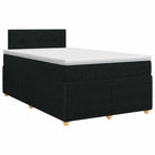 Boxspringbed zwart 120 x 190 cm