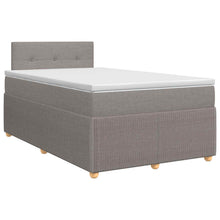 Boxspringbed met matras met hoofdeinde Taupe 120 x 190 cm Stof