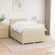 Boxspringbed 120x190 cm crèmekleurig met matras