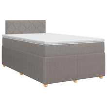 Boxspringbed met matras met hoofdeinde Taupe 120 x 190 cm Stof