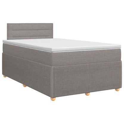 Boxspringbed met matras met hoofdeinde Taupe 120 x 200 cm Stof