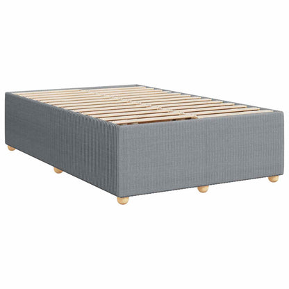 Boxspringbed met matras Lichtgrijs 120 x 200 cm Stof
