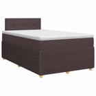 Boxspringbed met matras 120x200 cm donkerbruin