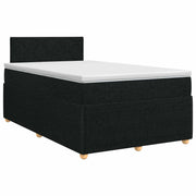 Boxspringbed 120x200 cm zwart met matras en hoofdeinde