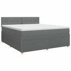 Boxspringbed 140x190 cm donkergrijs