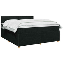 Boxspringbed met matras met hoofdeinde Zwart 140 x 190 cm Stof