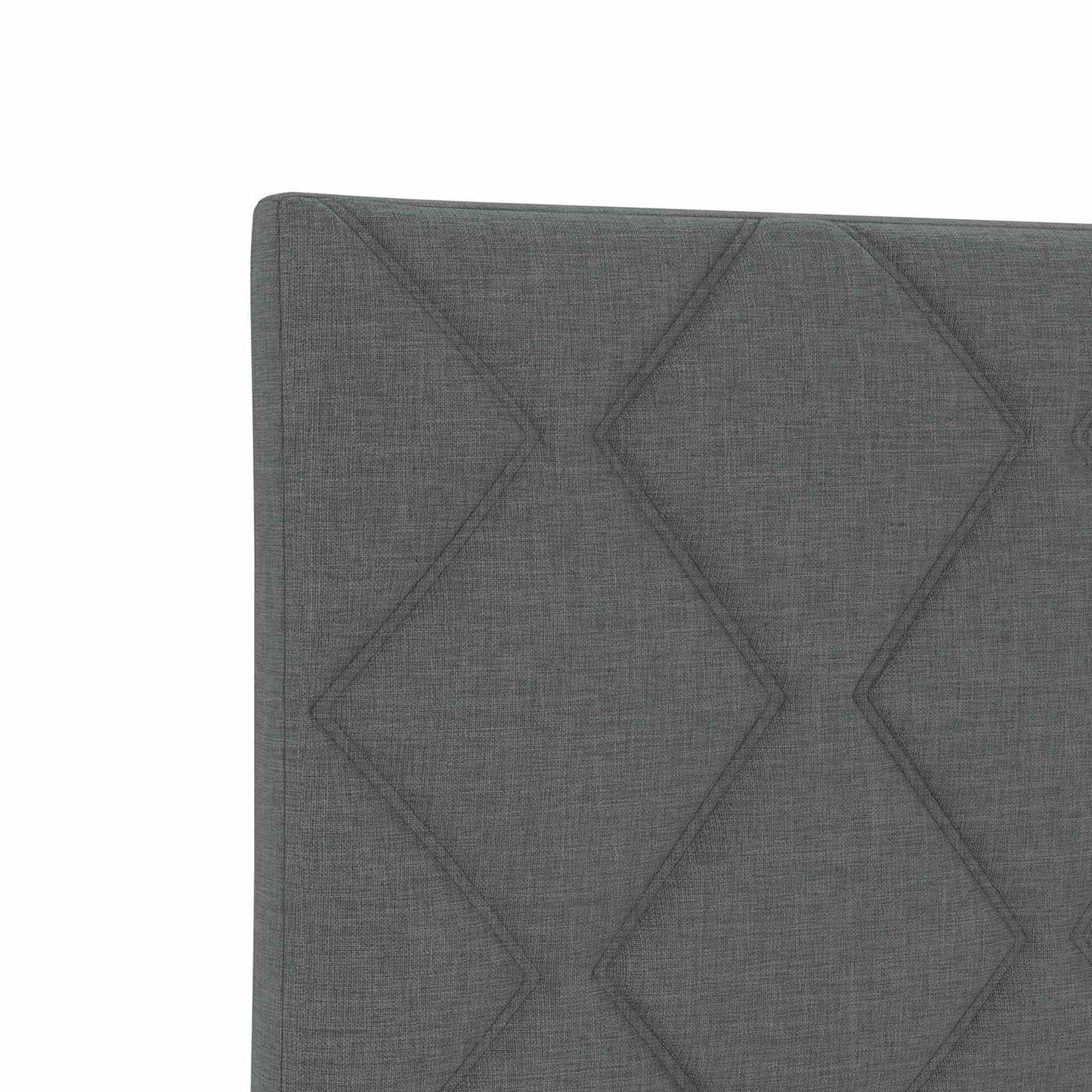 Boxspringbed met matras Donkergrijs 140 x 190 cm Stof