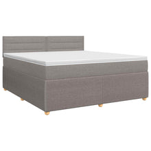 Boxspringbed met matras met hoofdeinde Taupe 140 x 200 cm Stof